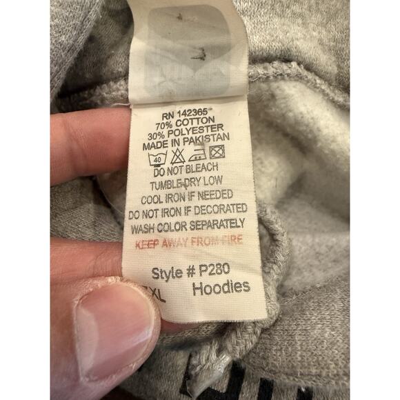 Kobe Bryant Mens Gray We Built Different XVII Job Is Done Pullover Hoodie 3XL - Picture 7 of 9